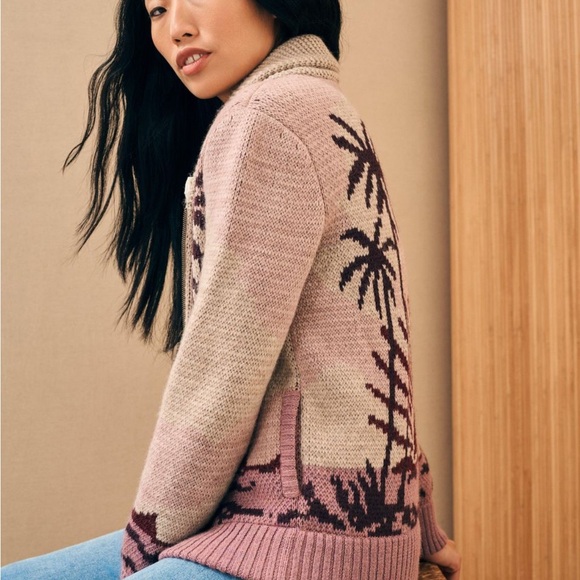 FAHERTY Sunset Palm Beach (Zip) Cardigan - Picture 3 of 7